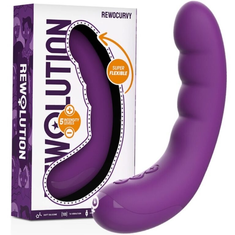 VIBRADOR FLEXÍVEL RECARREGVEL REWOCURVY – REWOLUTION