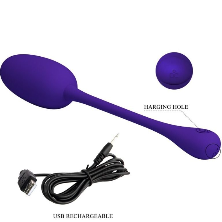 OVO VIBRATÓRIO RECARREGVEL KNUCKER ROXO – PRETTY LOVE